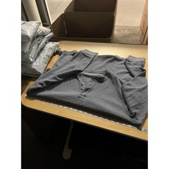Sonoma Mens Thermal Henley L Blue Base Layer Hiking Outdoor Camping Travel