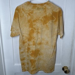 Civil Regime Men’s M Yellow/Beige Tie-Dye Logo Graphic Crew Neck T-Shirt