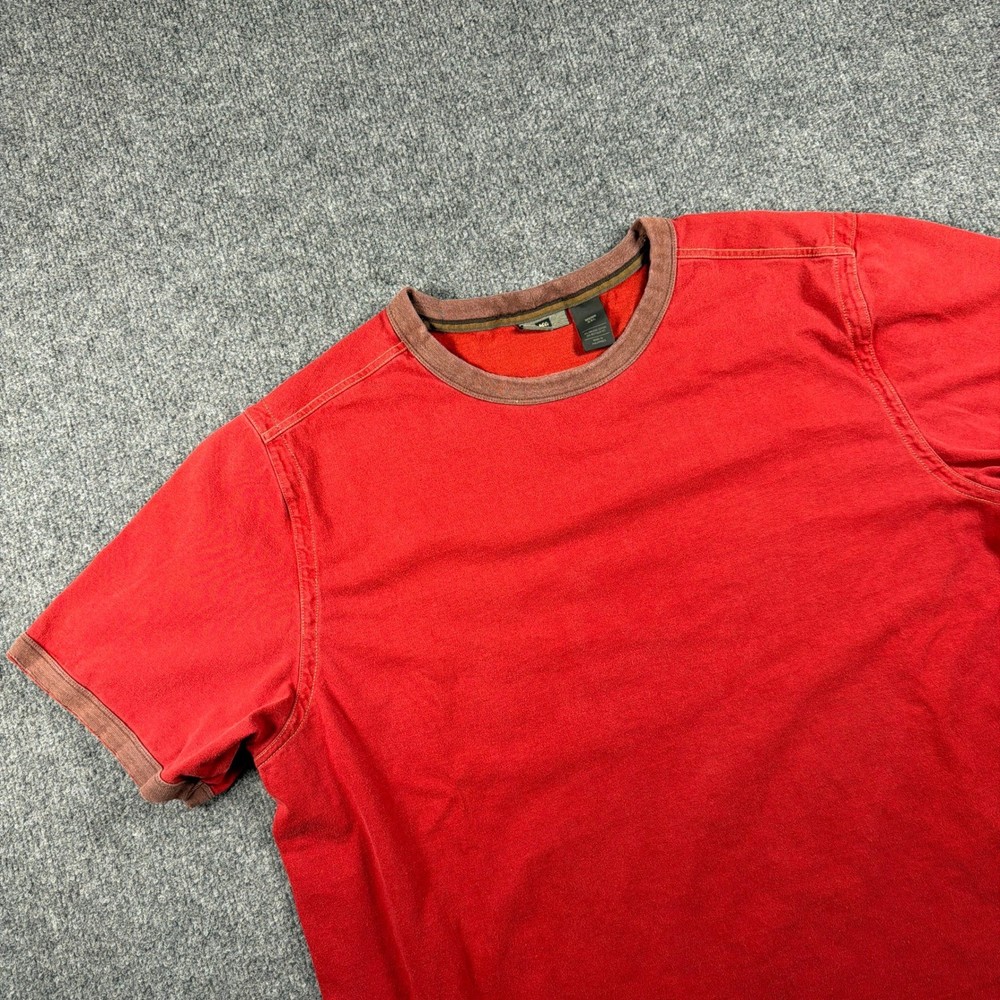 REI Co-op T Shirt Mens XXL Ringer Red Organic Cotton Short Sleeve Casual Y2K