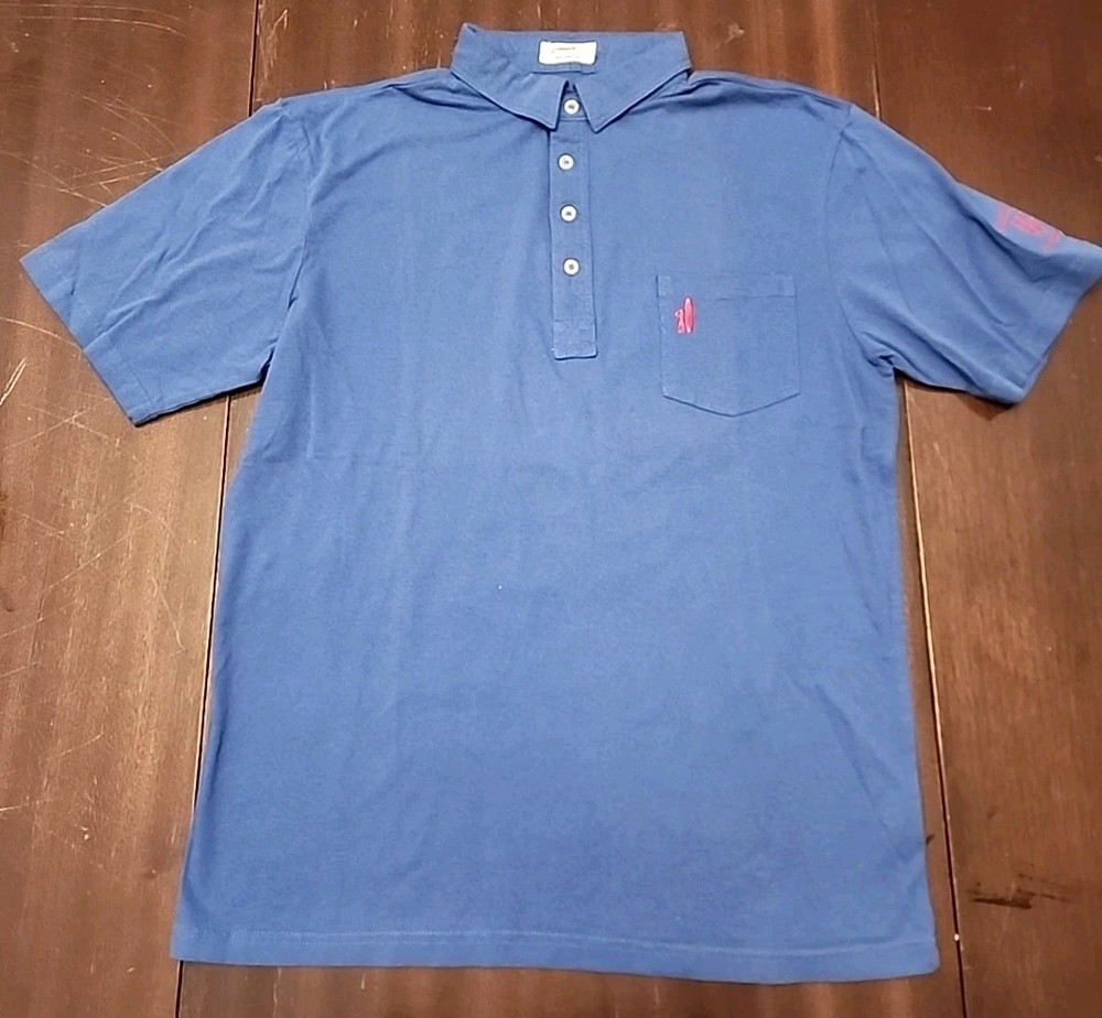 Johnnie-O Polo Shirt West Coast Prep Embroidered Pocket East Lake Invitational L