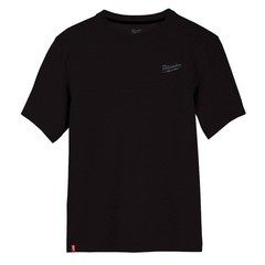 Milwaukee Men’s Large Black Cotton/Polyester Short-Sleeve Hybrid Work T-Shirt