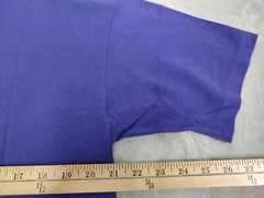 Vintage Hot Cotton Blank T-Shirt Indigo Blue Mens M (Big Baggy) Retro Grunge