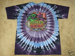 Grateful Dead Walking Coast to Coast M, L, XL, 2XL, 3XL, 4XL Tie Dye T-Shirt