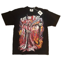 Warren Lotas City on Fire Serenity New T-Shirt Medium Black Mid-weight