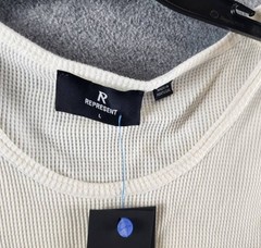 Represent Sleeveless Pullover Sweater Vest Men’s L White Crewneck Pullover Style