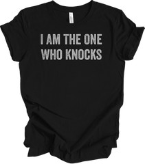 I Am The One Who Knocks Breaking Bad TV Quote Meme T-Shirt Distressed Graphic Te