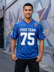 Custom Football Jersey Men Women Stitched Short Sleeve Tee Top Any Name Number
