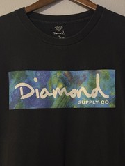 Diamond Supply Co Color Burst Box Logo T Shirt Black Large Skate Streetwear