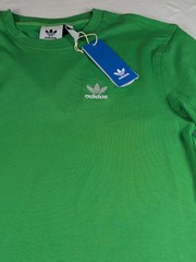 Adidas Trefoil Essentials Mens Size Medium T-Shirt Energy Green 100% Cotton NWT