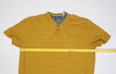 Free Planet Shirt Mens 4X Yellow Henley Organic Cotton Pocket Sustainable
