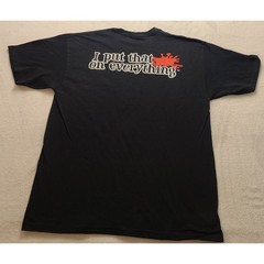 Franks RedHot Original Cayenne Pepper Sauce Black Graphic T-Shirt Men’s Large