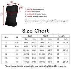 3 Pack Men’s Compression Shirt Slimming Body Shaper Vest Tummy Control Shapewear