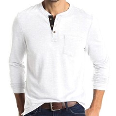 Zonbailon men’s t-shirt solid color crew neck men’s base shirt long sleeve