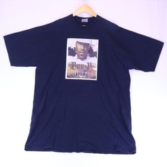 Bun B Trill Rap T-Shirt Navy Blue Pro Club Super Heavy 2XL Tall