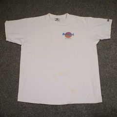 VTG Hard Rock Cafe Tshirt Mens XL White San Antonio Texas Guitar Snake Print USA