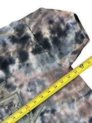 Johnny Cash T-Shirt Mens L-Xl 46 “Chest Brown Tie Dyed Graphic Western Music