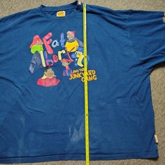 Vintage FUBU Shirt Men 6X Blue Fat Albert Junkyard Gang Graphic Distressed Y2K