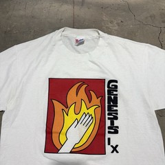 Hanes Heavy Soft Genesis Graphic Print Crew Neck White Short Sleeve T-Shirt L