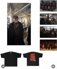 Willy Chavarria x Pro Club Oversized T Shirt Black L Runway STAFF ONLY Exclusive
