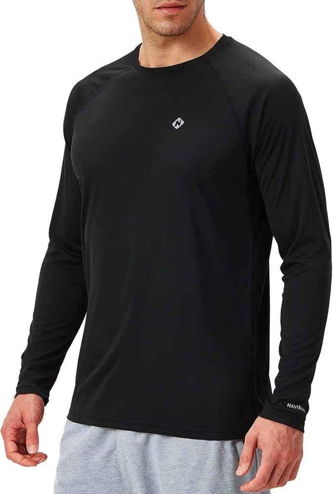Men’s Rash Guard Swim Shirt UPF 50+ Long Sleeve Quick Dry Lightweight