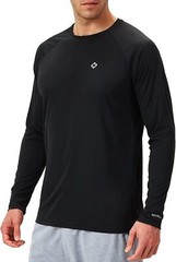 Men’s Rash Guard Swim Shirt UPF 50+ Long Sleeve Quick Dry Lightweight