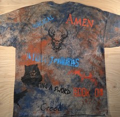 Jehovah Yahweh Biblical Fantasy Graphic Print T-Shirt Multicolor XL Short Slee…