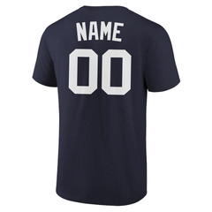 Custom Personalized T-Shirt New York Player Name and Number Soft Jersey Tee