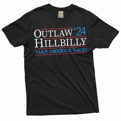 Men’s Trump 2024 T-shirt funny outlaw Hillbilly for president tee DJT trump tee