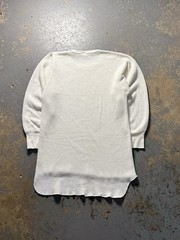 Vintage 90s Waffle Knit Thermal Long Sleeve Shirt-Size XL