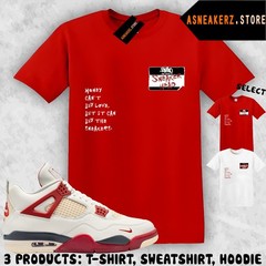 Tee Shirt Matching AJ 4 Nigel Brick After Brick Match Sneaker Sneakerhead Badge