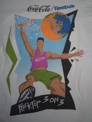 Vintage Reebok Label Enjoy Coca-Cola BLACKTOP 3 ON 3 Basketball (One Size) Shirt