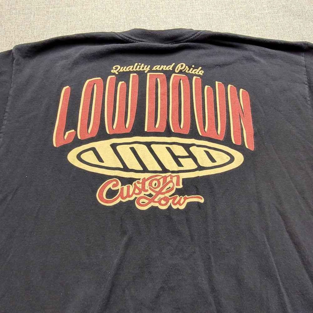 Very Rare Jnco vintage t shirt 90s Y2k Lowdown Custom LOW XL
