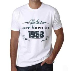 Men’s Graphic T-Shirt The Best Are Born in 1958 66th Birthday Anniversary 66