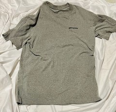 Patagonia Cotton Logo T-Shirt Gray ( Small