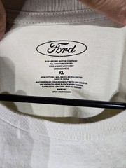 Ford Mustang T-Shirt Mens Size XL White Orange Boss 302 Car Tee Shirt