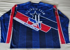 Blue Chip Athletic ILLINOIS USAW Quarter Zip Long Sleeve Mens Size 3XLarge