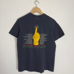 Vintage 80s Ziggy Marley Reggae Rock Band Tee Shirt Black Grunge Bob Marley