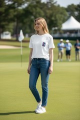 PGA Tour White Pocket Logo T-Shirt
