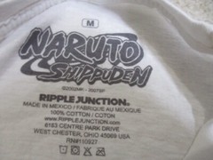 Ripple Junction Naruto Shippuden T Shirt Mens Medium White Naruto Kanji
