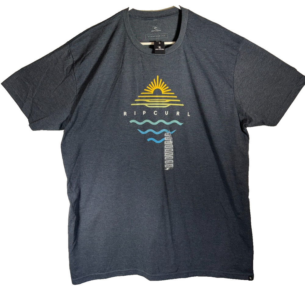 NWT Rip Curl “Sun Dive” Gray T Shirt (2XL Standard Fit)