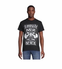 Johnny Cash The Man In Black Men’s Black Graphic T-shirt Size 3XL Chest 56″ NWT