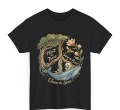 Retro /Earth Day Shirt, Plant The Trees Save The Bees Peace Sign Shirt