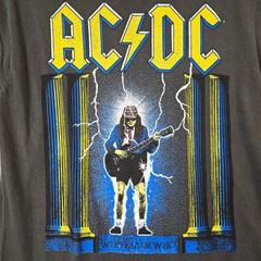 ACDC Shirt MENS Small BLACK CASUAL WHO MADE WHO CONCERT 86 TOUR ROCK MUSIC NWT