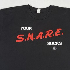 Your S.N.A.R.E.Sucks Graphic Shirt Size Large Black Short Sleeve Classic Comfort