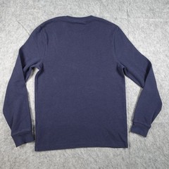 J Crew Shirt Mens Small Navy Blue Long Sleeve Soft Textured Tee Crew Neck