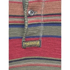 VTG Polo Ralph Lauren Striped Henley XXL Earth Tones Classic Preppy Streetwear