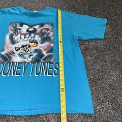 Vintage 1998 Taz T-Shirt Mens XXL Looney Tunes Basketball Streetwear USA Made