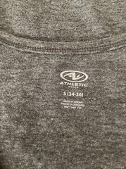 ATHLETIC WORKS DRIWORKS TRI-BLEND Charcoal Gray Heather Tank Sz S*
