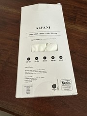 Alfani Men’s 4-Pack Cotton Slim Fit TAGLESS Undershirts T Shirt White XL