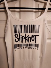 Slipknot Bar Code Shirt Tank top slipknot shirt numetal For Crop Top Add Note